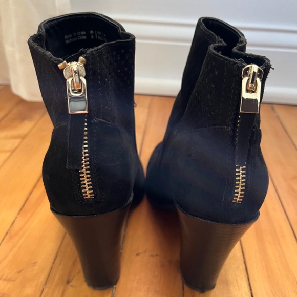 Call It Spring Black Suede Booties - Picture 4 of 16
